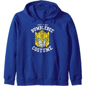imageTransformers Halloween This Is My Bumblebee Costume Zip HoodieRoyal Blue