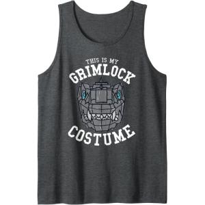 imageTransformers Halloween This Is My Grimlock Costume Tank TopDark Heather Grey