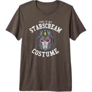 imageTransformers Halloween This is My Starscream Costume Premium TriBlend TShirtBrown