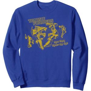 imageTransformers More Than Meets The Eye Battle Grid SweatshirtRoyal Blue