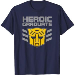 imageTransformers Optimus Prime Graduation TShirt  UnisexAdults amp Kids  Black  Short Sleeve  Classic Fit  Cotton amp Polyester  SmallNavy Blue