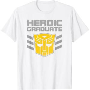 imageTransformers Optimus Prime Graduation TShirt  UnisexAdults amp Kids  Black  Short Sleeve  Classic Fit  Cotton amp Polyester  SmallWhite