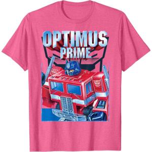 imageTransformers Optimus Prime Portrait TShirt SmallPink Heather
