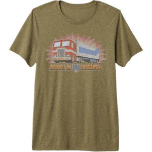 imageTransformers Optimus Prime Robot in Disguise Premium TriBlend TShirtOlive Green