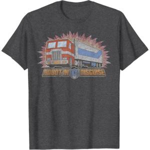 imageTransformers Optimus Prime Robot in Disguise TShirt SmallDark Heather Grey