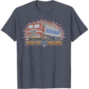 imageTransformers Optimus Prime Robot in Disguise TShirt SmallHeather Blue