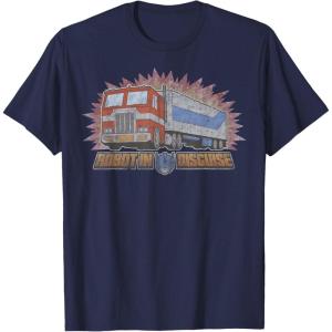 imageTransformers Optimus Prime Robot in Disguise TShirt SmallNavy Blue