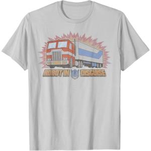 imageTransformers Optimus Prime Robot in Disguise TShirt SmallSilver Grey