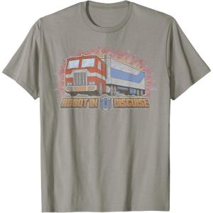 imageTransformers Optimus Prime Robot in Disguise TShirt SmallSlate Grey