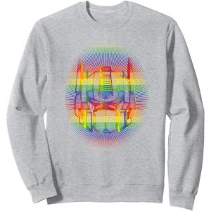 imageTransformers Pride Rainbow Transformer Graphic Egg SweatshirtHeather Grey