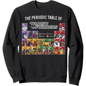 imageTransformers Retro Autobots Periodic Table Of Transformers SweatshirtBlack