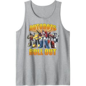 imageTransformers Retro Autobots Roll Out Group Shot Tank TopHeather Grey