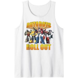 imageTransformers Retro Autobots Roll Out Group Shot Tank TopWhite