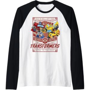 imageTransformers Rock N Roll Out Tour Heavy Metal Poster Raglan Baseball TeeBlackWhite