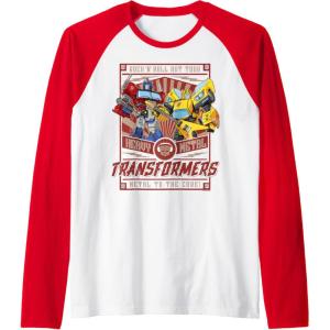 imageTransformers Rock N Roll Out Tour Heavy Metal Poster Raglan Baseball TeeRedWhite