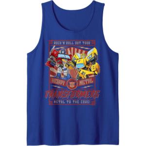 imageTransformers Rock N Roll Out Tour Heavy Metal Poster Tank TopRoyal Blue