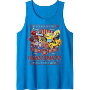imageTransformers Rock N Roll Out Tour Heavy Metal Poster Tank TopSapphire Blue