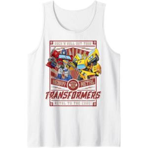 imageTransformers Rock N Roll Out Tour Heavy Metal Poster Tank TopWhite
