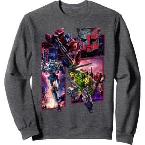 imageTransformers War For Cybertron Autobot Panels SweatshirtDark Heather Grey