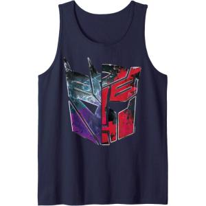imageTransformers War For Cybertron Decepticon Autobot Split Tank TopNavy Blue