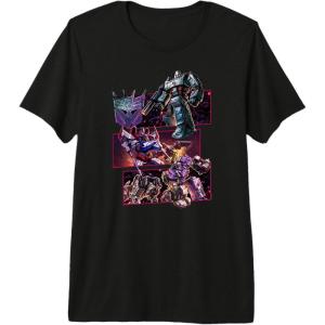 imageTransformers War For Cybertron Decepticon Panels Premium Triblend TShirtBlack