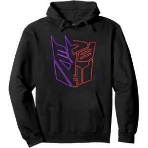 imageTransformers War For Cybertron Holographic Split Logo Pullover HoodieBlack