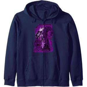imageTransformers War For Cybertron Megatron Portrait Zip HoodieNavy Blue