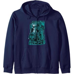 imageTransformers War For Cybertron Optimus Prime Portrait Zip HoodieNavy Blue