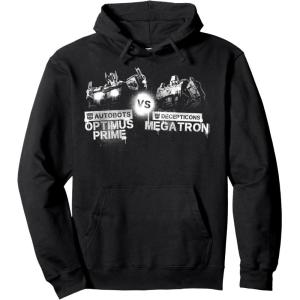 imageTransformers War For Cybertron Optimus Prime Vs Megatron Pullover HoodieBlack