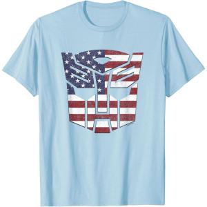 imageTransformers Autobots American Flag Logo TShirtBaby Blue