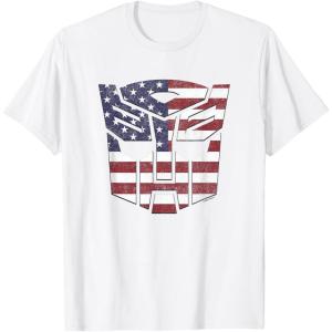 imageTransformers Autobots American Flag Logo TShirtWhite