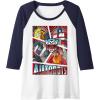 imageTransformers Autobots Cut Up Retro Vintage Panels Raglan Baseball TeeNavy BlueWhite