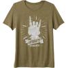 imageTransformers Autobots Forever Rock On Retro Rock Poster Premium Triblend TShirtOlive Green
