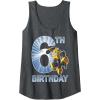 imageTransformers Bumblebee 6th Birthday Vintage Tank TopDark Heather Grey