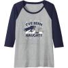 imageTransformers Megatron Ive Been Naughty Portrait Raglan Baseball TeeNavy BlueAthletic Heather
