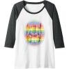 imageTransformers Pride Rainbow Transformer Graphic Egg Raglan Baseball TeeDark Heather GreyWhite