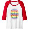 imageTransformers Pride Rainbow Transformer Graphic Egg Raglan Baseball TeeRedWhite