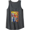 imageTransformers Vintage Retro Autobots Kanji Group Shot Poster Tank TopDark Heather Grey
