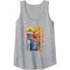 imageTransformers Vintage Retro Autobots Kanji Group Shot Poster Tank TopHeather Grey