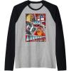imageTransformers Autobots Cut Up Retro Vintage Panels Raglan Baseball TeeBlackAthletic Heather