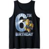 imageTransformers Bumblebee 6th Birthday Vintage Tank TopBlack