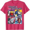 imageTransformers Decepticon Retro Vintage Color Box Panels TShirtRed Heather