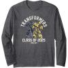 imageTransformers Graduation Class Of 2025 Roll Out Long Sleeve TShirtDark Heather Grey