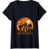 imageTransformers Halloween Optimus Haunt Silhouettes VNeck TShirtBlack