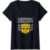 imageTransformers Optimus Prime Heroic Graduate VNeck TShirtBlack