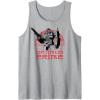 imageTransformers Optimus Prime Retro Kanji Sunset Portrait Tank TopHeather Grey