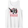 imageTransformers Optimus Prime Retro Kanji Sunset Portrait Tank TopWhite