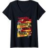 imageWomens Transformers Fathers Day Vintage Autobots Line Up Dad Is VNeck TShirtBlack