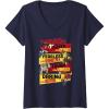 imageWomens Transformers Fathers Day Vintage Autobots Line Up Dad Is VNeck TShirtNavy Blue