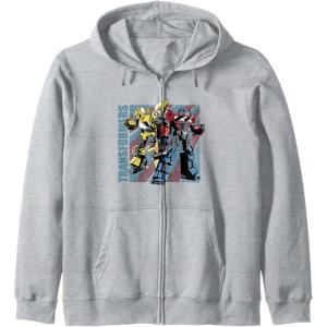 imageTransformers Americana Portrait Zip HoodieHeather Grey